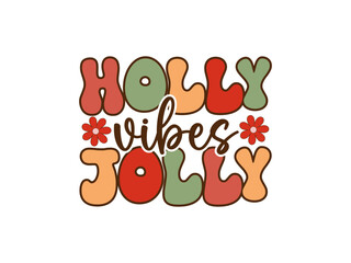 Christmas Groovy T-shirt Design