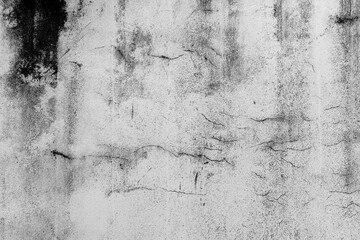 Cement wall with rain stains
