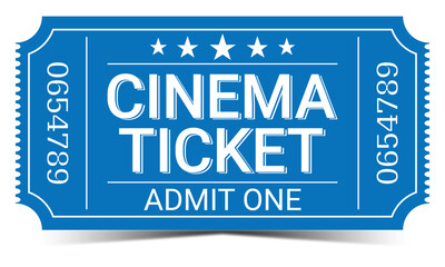 Ticket, cinema ticket.