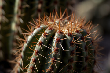 Close up of cactus - Generative AI