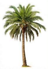 palm tree against a clean white background
