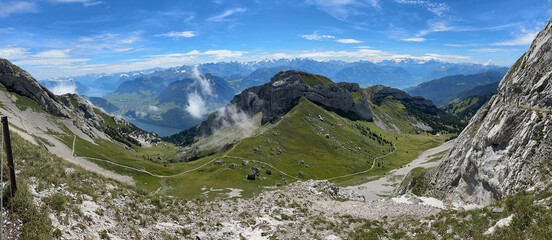 Swiss Alpine Panorama from Mount Pilatus, Switzerland 3