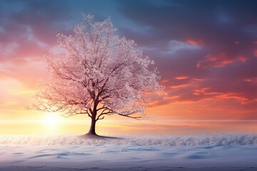 winter background, in the style of caras ionut, miki asai, edward poynter, generative ai