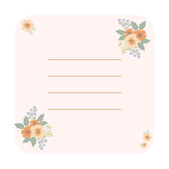Flower Paper Notes