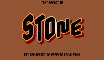 Stone Text Effect in 3d - Get the effect graphic in style menu