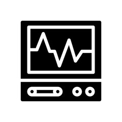 cardiogram glyph icon