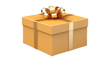 gift box isolated on transparent background cutout