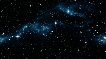 Uma tela cósmica preenche o quadro, exibindo a vasta extensão da Via Láctea. Estrelas de tamanhos e tonalidades diferentes piscam em uma dança celestial hipnotizante.