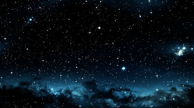 Uma tela cósmica preenche o quadro, exibindo a vasta extensão da Via Láctea. Estrelas de tamanhos e tonalidades diferentes piscam em uma dança celestial hipnotizante.