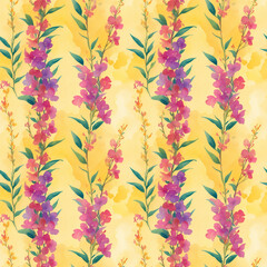Fototapeta premium seamless watercolor floral abstract colorful wallpaper