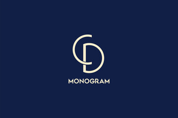 This is a latter, luxury, monogram logo design
