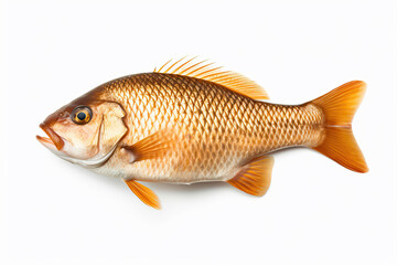 Graceful Swimmer: A Realistic Illustration of a Fish,fish isolated on white,fish on a white background