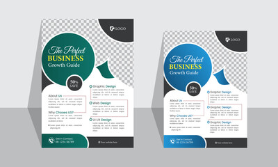 Corporate modern business flyer design template