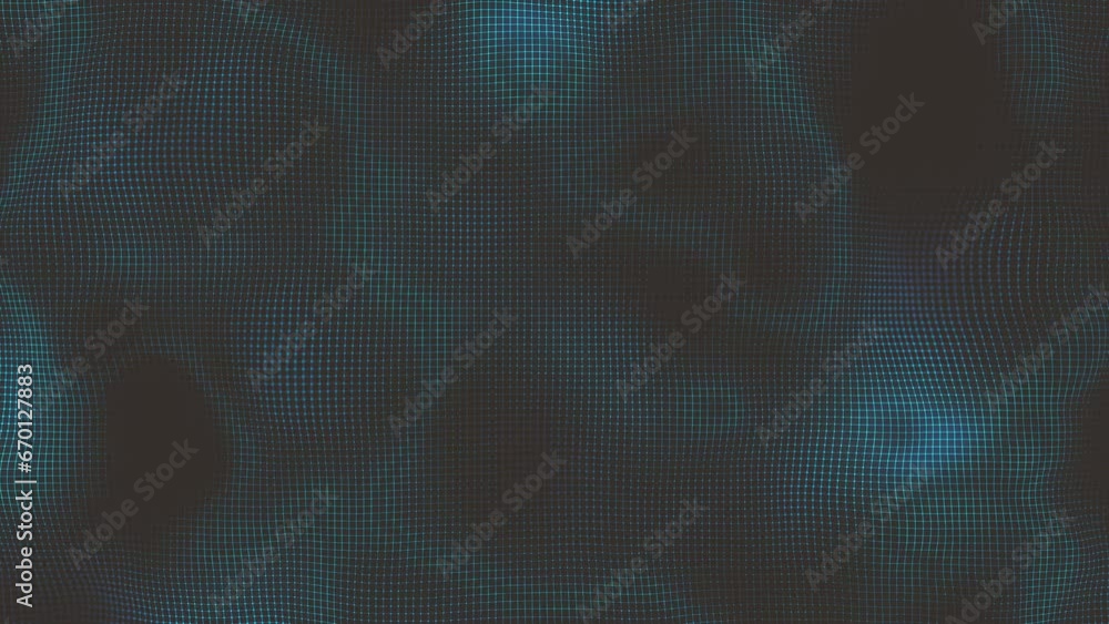 Poster abstract minimal mesh waving background/ 4k animation of an abstract fractal background with mesh su