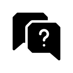 question glyph icon
