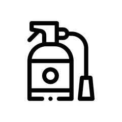 fire extinguisher line icon