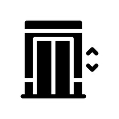 elevator glyph icon