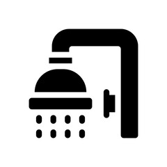 shower glyph icon