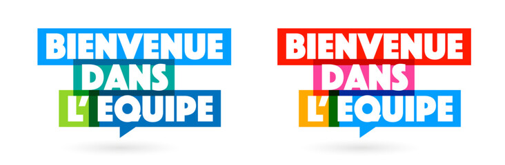Bienvenue dans l'équipe