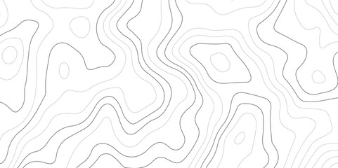 Topographic line contour map background. Abstract wavy topographic map and curved lines background. Abstract geographic wave grid line map.