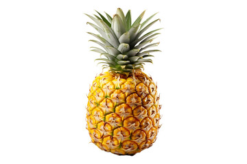 Pineapple isolated on transparent and white background.