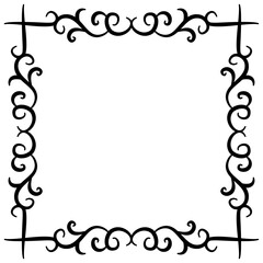 Hand draw ornament frames 