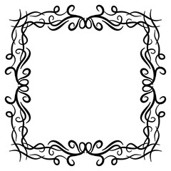 Hand draw ornament frames 
