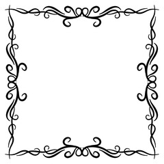 Hand draw ornament frames 