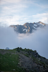 tent on the mountain