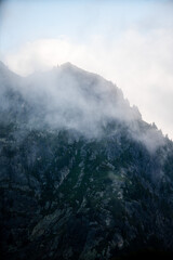 clouds over mountain