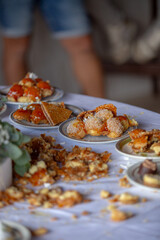 wedding cake on a table