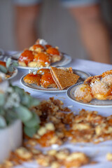 wedding cake on a table