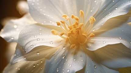 A macro photograph of a Starflower Daffodil in stunning