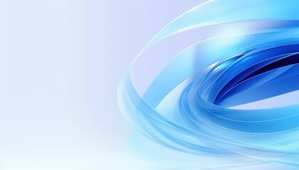 Abstract background with swirling waves by Generative AI