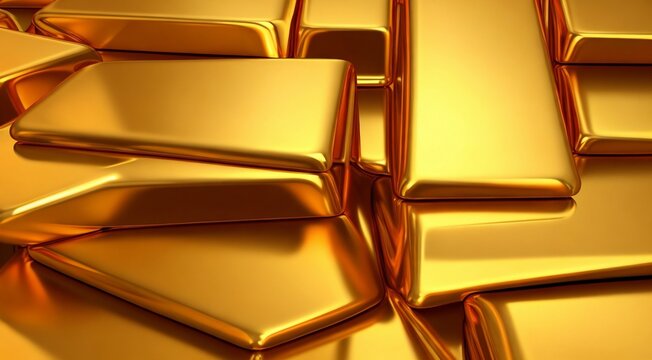 hd gold background, golden bars wallpaper, abstract golden background, gold bars, gold bars on golden background