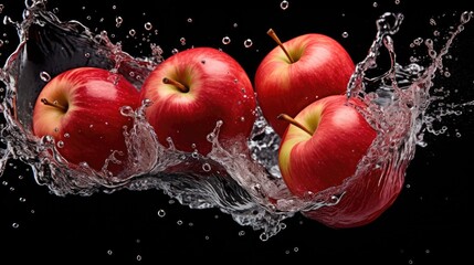 apples in water