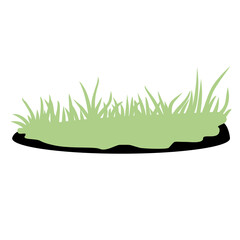 different shapes of grass vector