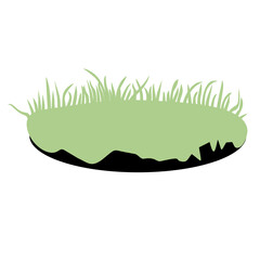 different shapes of grass vector