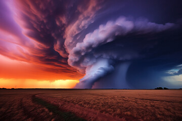 storm over the desert