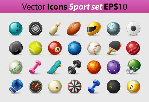 Vector Icons Sport Set