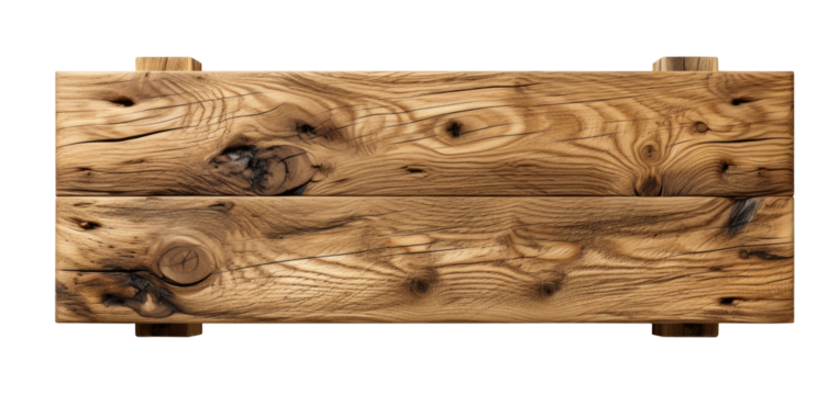 wooden notice board, isolated