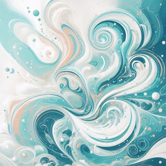abstract blue background with waves