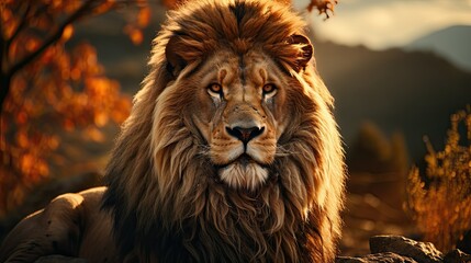 Fototapeta premium portrait of a lion