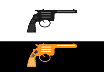 Rifle icons set. Simple set of sniper hunting rifle vector icons for web design