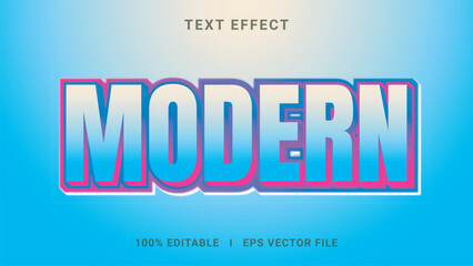Obraz premium Modern editable modern text effect 3d text effect