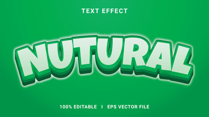 Modern editable nutural text effect 3d text effect
