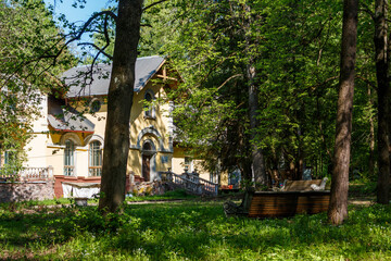 A park area on the territory of the Turliki estate, built by V.P. Obninsky in 1901. Morozova's...