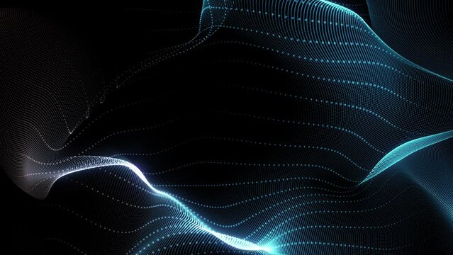 Abstract 4k animated particle background