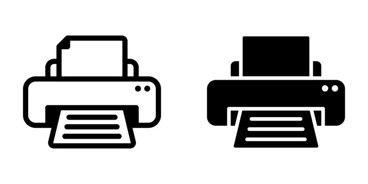 Printer Icon. symbol for mobile concept and web design. vector illustration