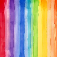 Abstract striped rainbow watercolor background
